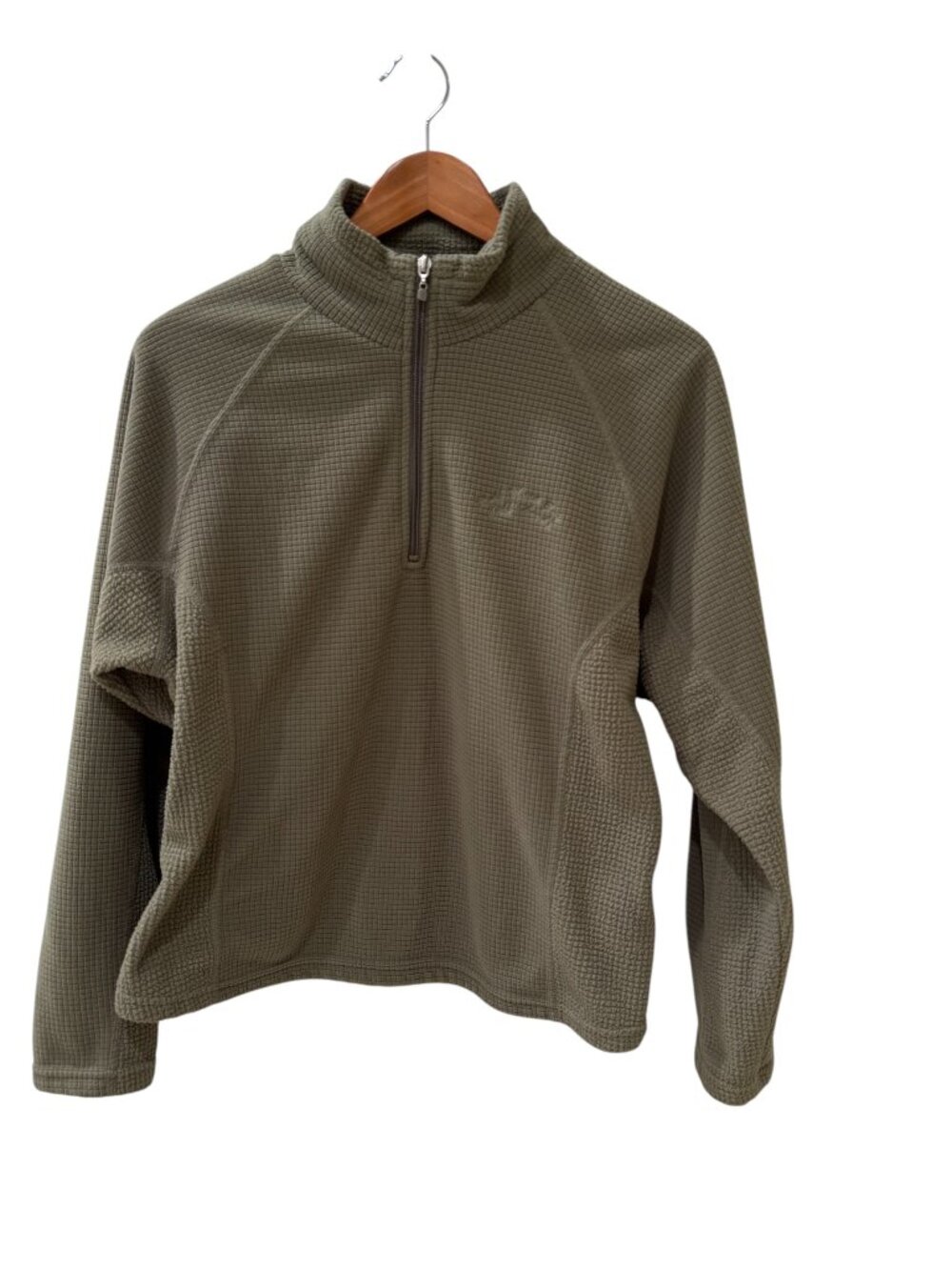 Straight Down Half Moon Bay Lightweight Waffle Fleece 3/4 Zip Jacket, Medium